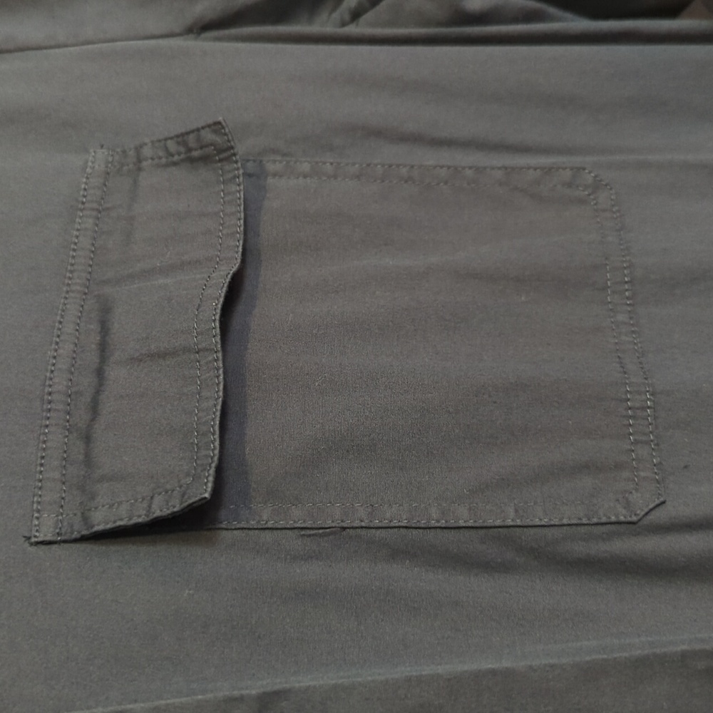 Theory Shirt Jumpsuit In Midnight Blue Color With Elastic Waist Button Front L - Picture 5 of 15